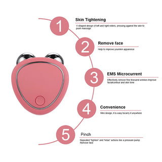 Mini EMS Facial Massager Microcurrent Face LiftingTightening