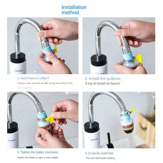 Activated Carbon Water Tap Filter Faucet 6 PCS Clean Water Filter Purifier