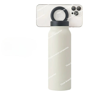 Ringo magnetic insulated cup, stainless steel sports water bottle, mobile phone holder, drama chasing camera, high aesthetic