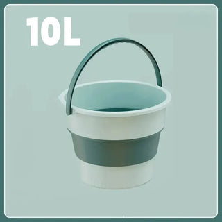 10 Litre Collapsible Bucket Portable Cleaning Fishing Camping Silicon