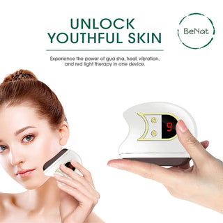 Electric Facial Gua Sha Tool Face Massager Facial Beauty Scraping Board